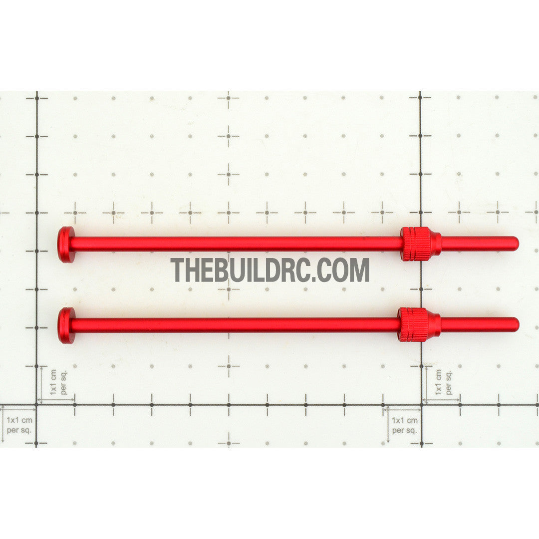 Aluminum RC Car 12mm Hex Wheel Stand Holder Connector (2pcs) - Red