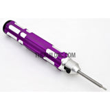 1.5mm Adjustable Length Hex Screw Driver - Purple