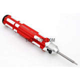 1.5mm Adjustable Length Hex Screw Driver - Red
