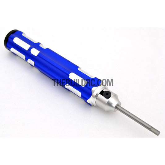 2.5mm Adjustable Length Hex Screw Driver - Blue