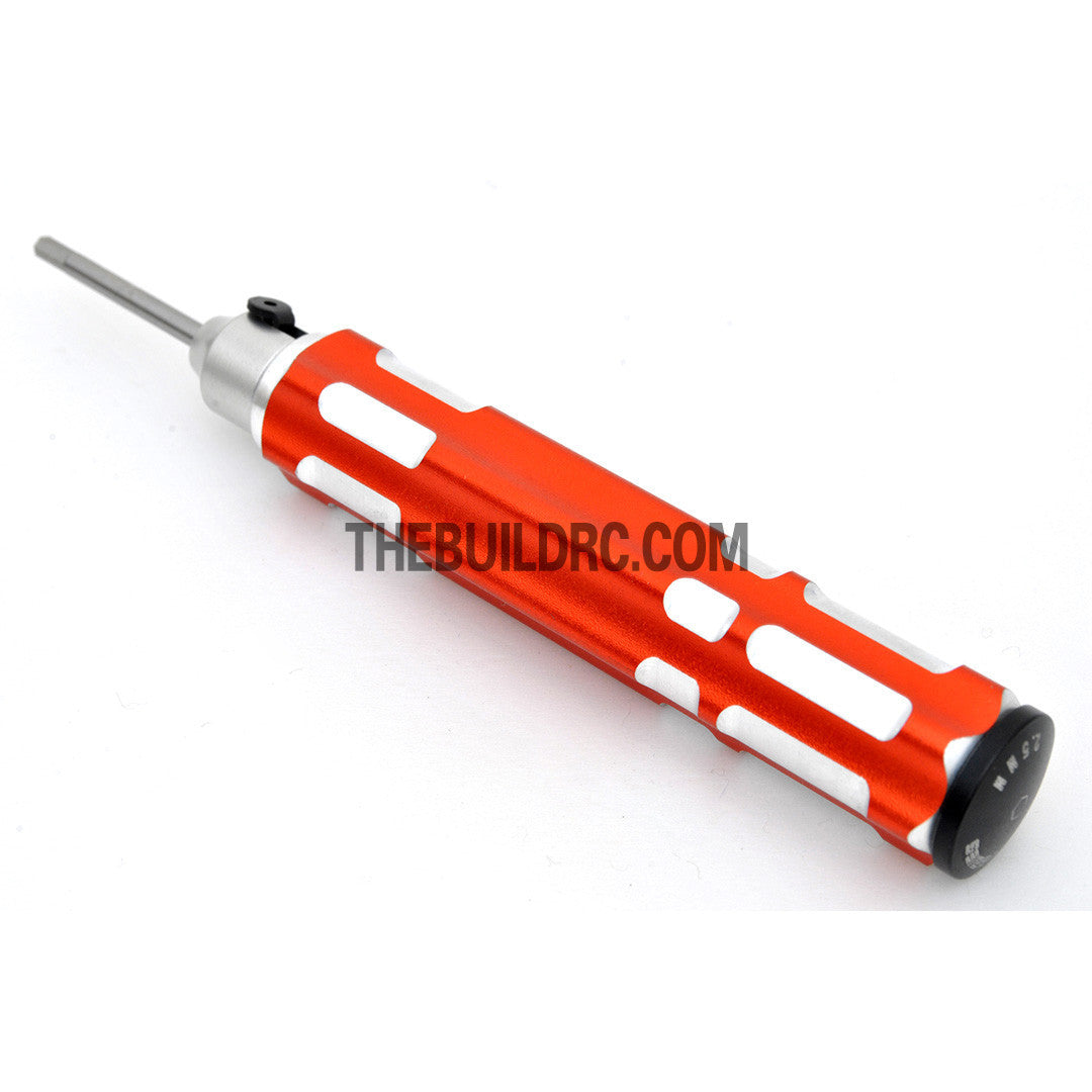 2.5mm Adjustable Length Hex Screw Driver - Orange