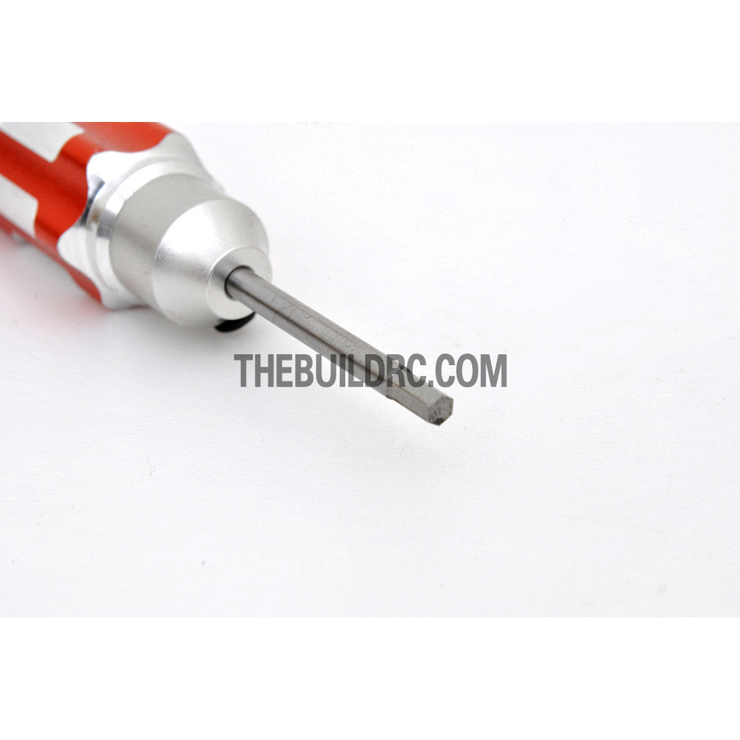 2.5mm Adjustable Length Hex Screw Driver - Orange