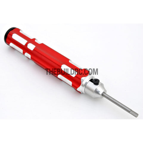 2.5mm Adjustable Length Hex Screw Driver - Red