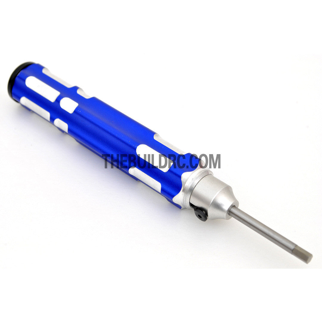 3.0mm Adjustable Length Hex Screw Driver - Blue