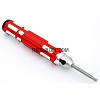 3.0mm Adjustable Length Hex Screw Driver - Red