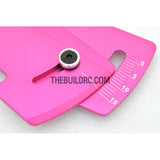 Aluminium RC Drift Car Angle Adjuster / Protractor - Pink