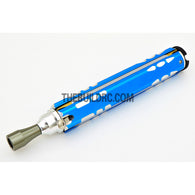 Adjustable Length Multi-functional Hex Socket + Hex + Cross + Slot Screw Driver for RC Racing Car - Light Blue