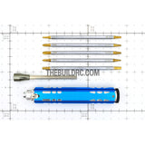Adjustable Length Multi-functional Hex Socket + Hex + Cross + Slot Screw Driver for RC Racing Car - Light Blue