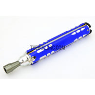 Adjustable Length Multi-functional Hex Socket + Hex + Cross + Slot Screw Driver for RC Racing Car - Dark Blue