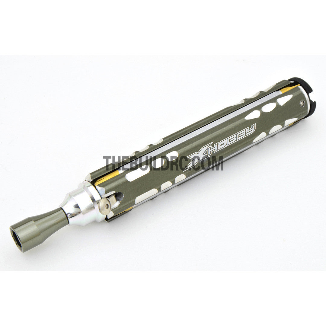 Adjustable Length Multi-functional Hex Socket + Hex + Cross + Slot Screw Driver for RC Racing Car - Grey