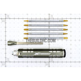 Adjustable Length Multi-functional Hex Socket + Hex + Cross + Slot Screw Driver for RC Racing Car - Grey