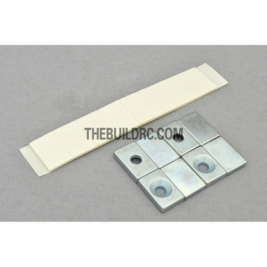 RC Car Body Mounting Magnet with Screws & Double Side Tape (8pcs)