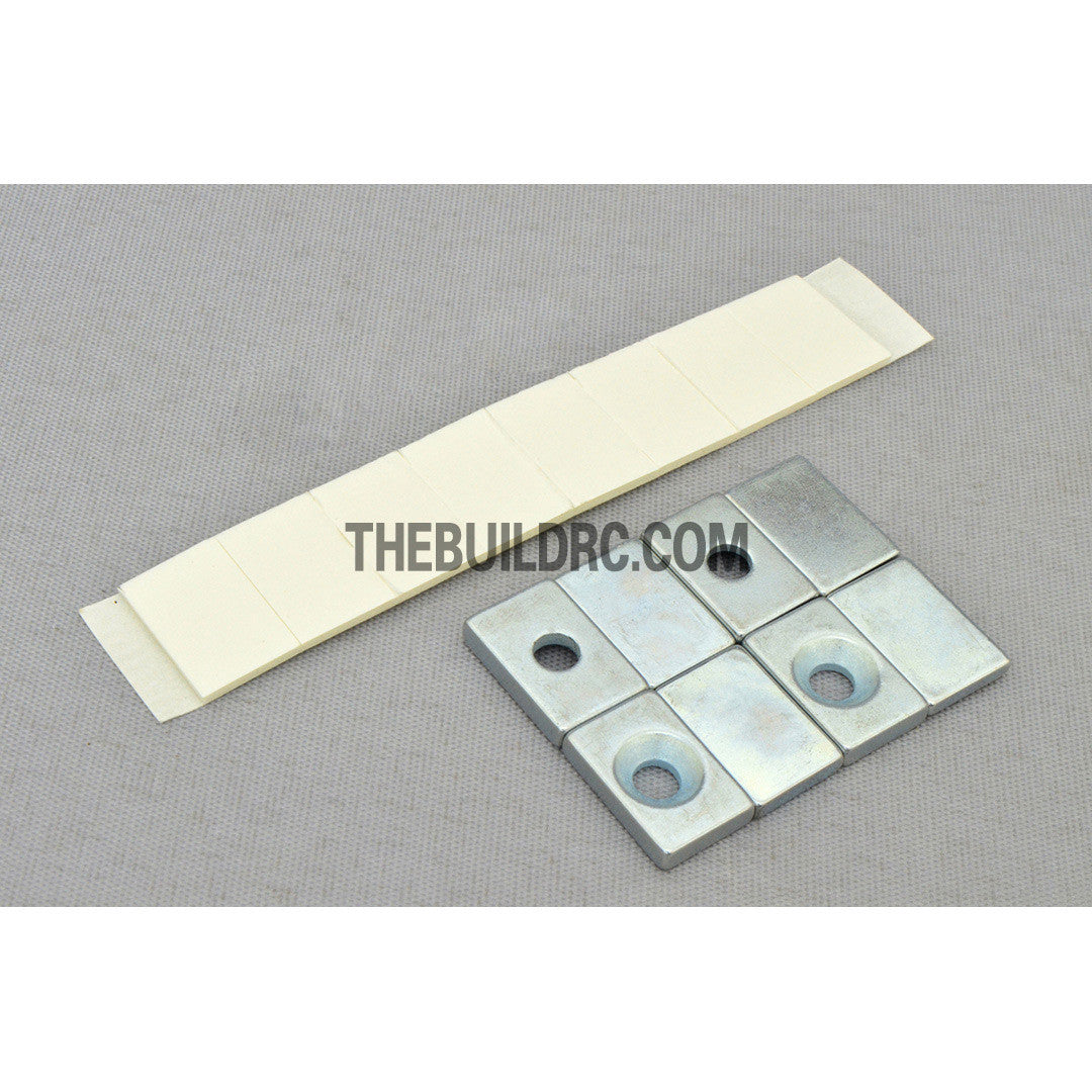 RC Car Body Mounting Magnet with Screws & Double Side Tape (8pcs)