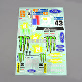 RC Car Body DC 2010 Monster World Rally Self Adhesive Decal (1pc)