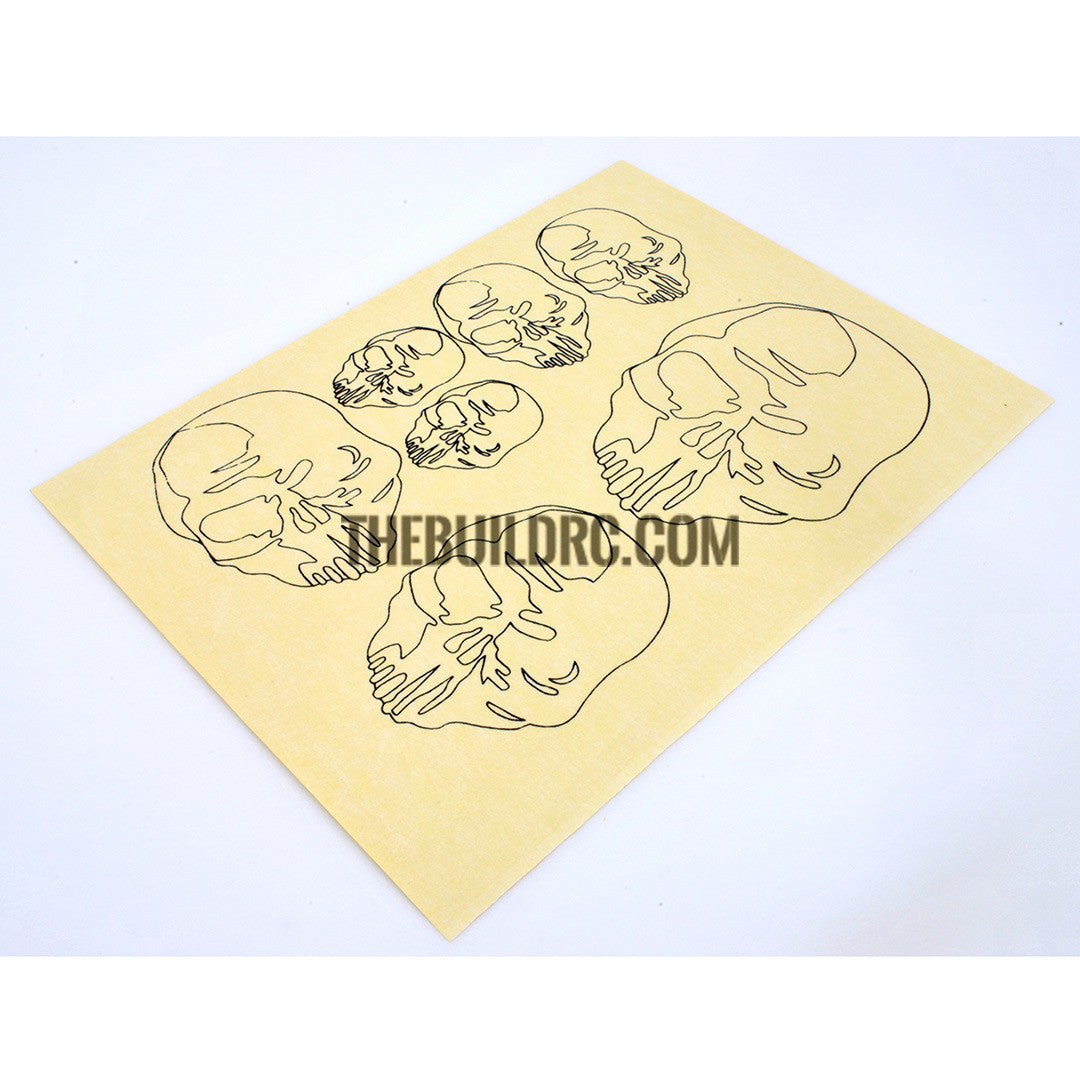 RC Plane Boat Car Body Painting  Double-faced Skeleton Printed Masking Tape