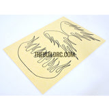 RC Plane Boat Car Body Painting Phoenix Wings Flame Printed Masking Tape