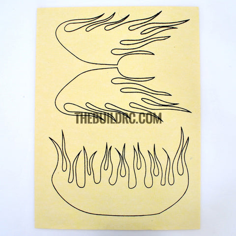 RC Plane Boat Car Body Painting Phoenix Wings Flame Printed Masking Tape
