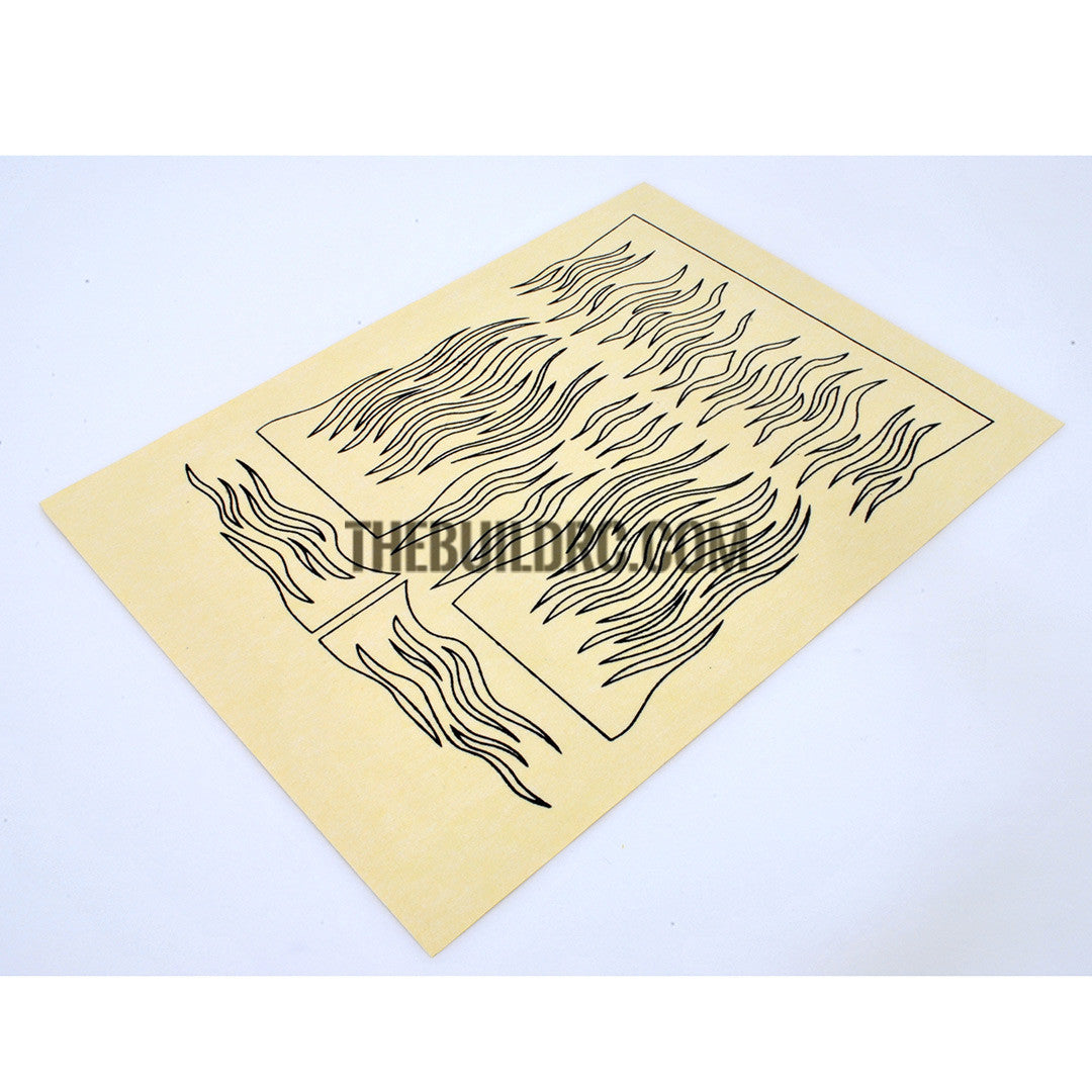 RC Plane Boat Car Body Painting Classic Flame Printed Masking Tape