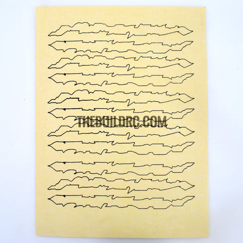 RC Plane Boat Car Body Painting Shred Printed Masking Tape