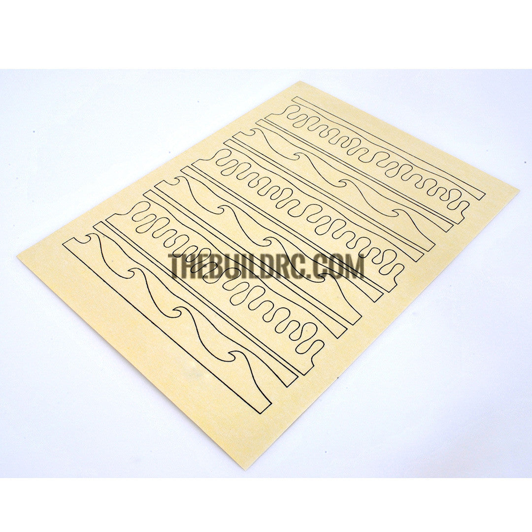 RC Plane Boat Car Body Painting Melting & Wave Printed Masking Tape
