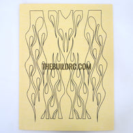 RC Plane Boat Car Body Painting Flame With a Train Printed Masking Tape