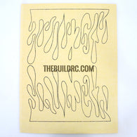 RC Plane Boat Car Body Painting Melting Printed Masking Tape