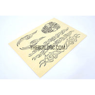 RC Plane Boat Car Body Painting Skull Fire Printed Masking Tape