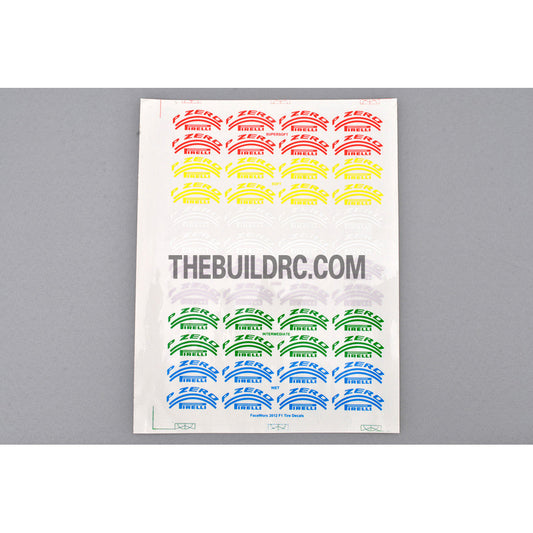 1/10 RC P Zero PIRELLI F1 2012 Tire RC Car Body Decals