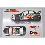 1/10 RC Car 2012 Project-D FaceWorx X DriftMission Skull series Arrow Decais Set FWD034 Self Adhesive Decals
