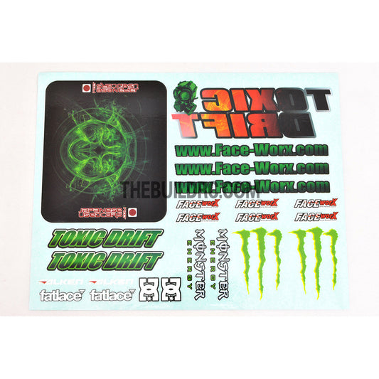 1/10 RC Car Toxic Drift GARAGE-D Self Adhesive Decals