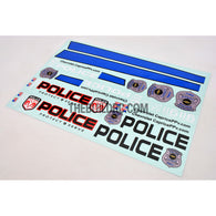 1/10 RC Car 2012 Chevrolet Caprice Police Petrol PPV 9C1 SPEC Self Adhesive Decals