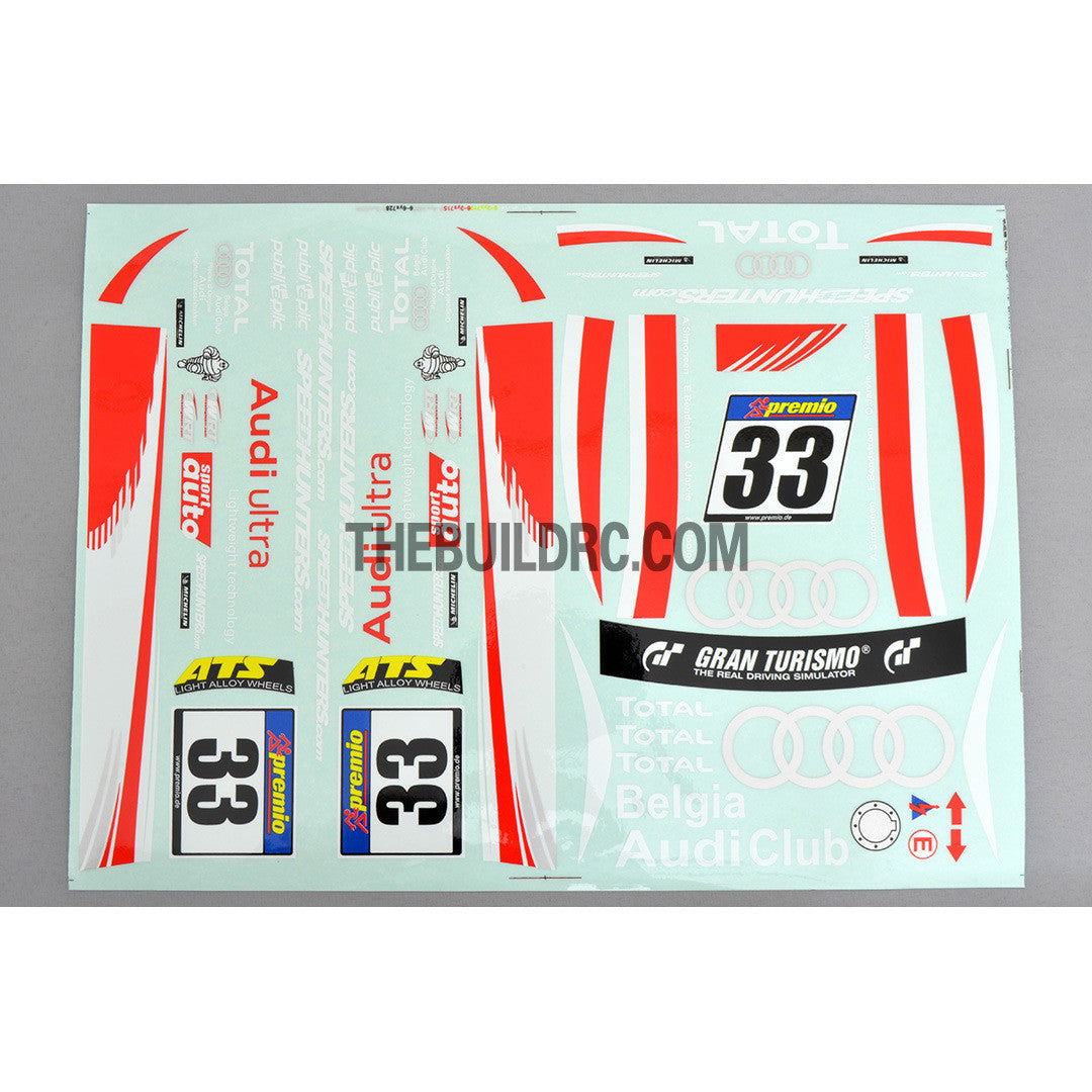 1/10 RC DRIFT Car DI TEAM WRT SPEED HUNTERS Self Adhesive Decals