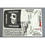 1/10 RC DRIFT Car Drftsylvania QuickStyle Self Adhesive Decals