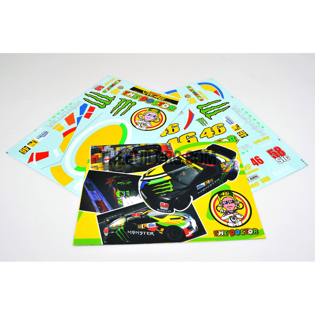 1/10 RC DRIFT Car VR46 THE DOCTOR Self Adhesive Decal