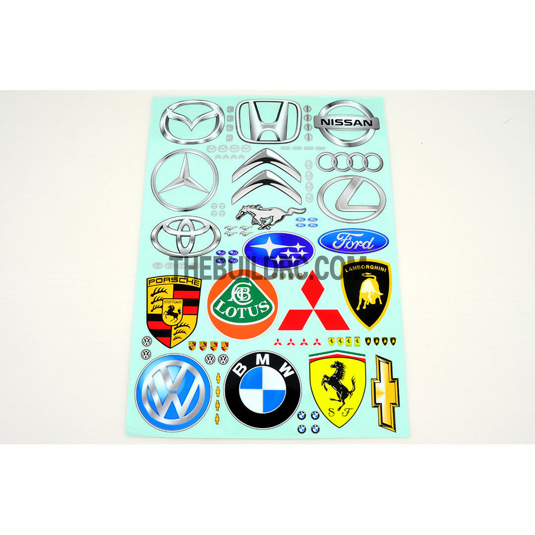 Auto Branding Logo Decals for 1/10 Car Body (Audi / TOYOTA / NISSAN / HONDA / etc)