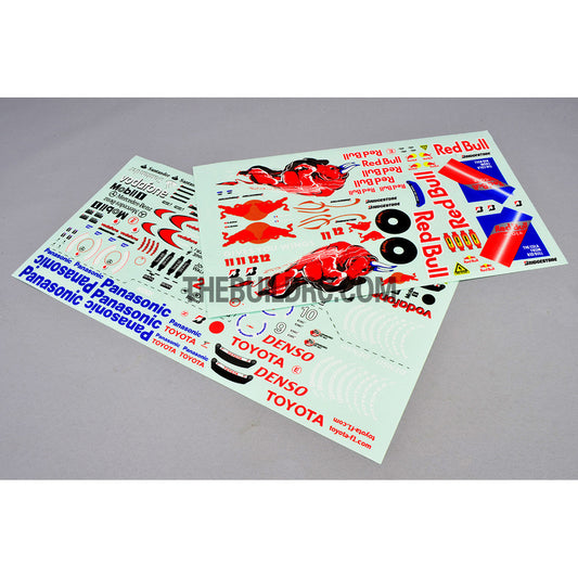 Auto Racing Sponsor Name Decals for 1/10 Car Body (Panasonic / Vodafone / Mobil / Toyota / etc)