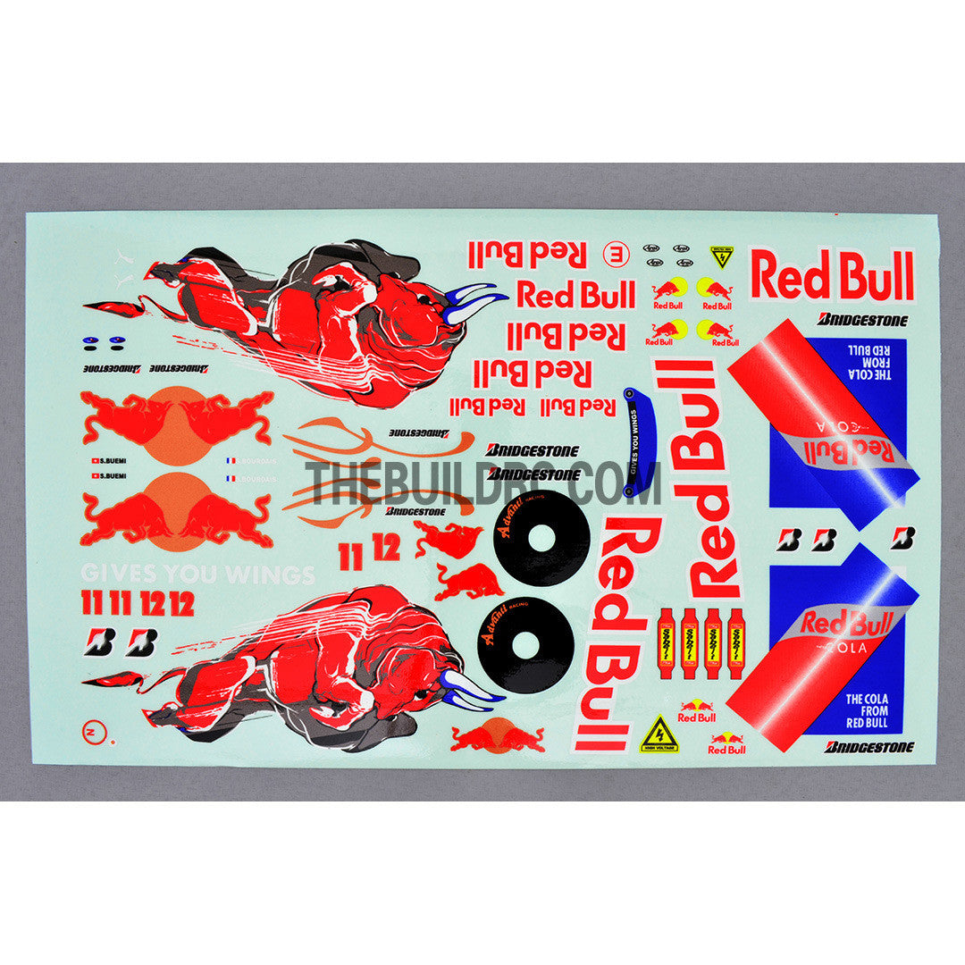Auto Racing Sponsor Name Decals for 1/10 Car Body (Panasonic / Vodafone / Mobil / Toyota / etc)