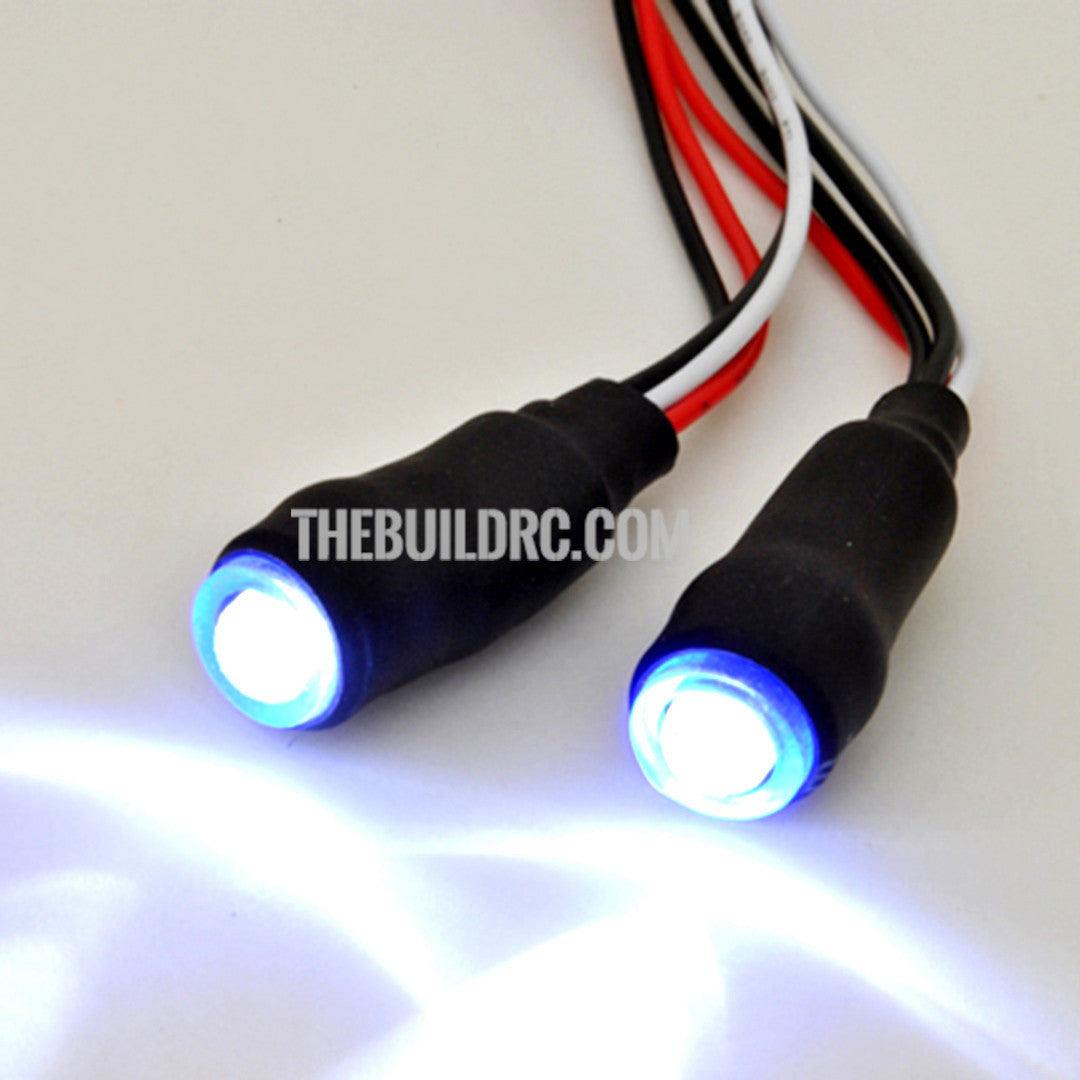 1/10 RC Car LED Angel Eyes Headlight Bulb 5mm - Blue