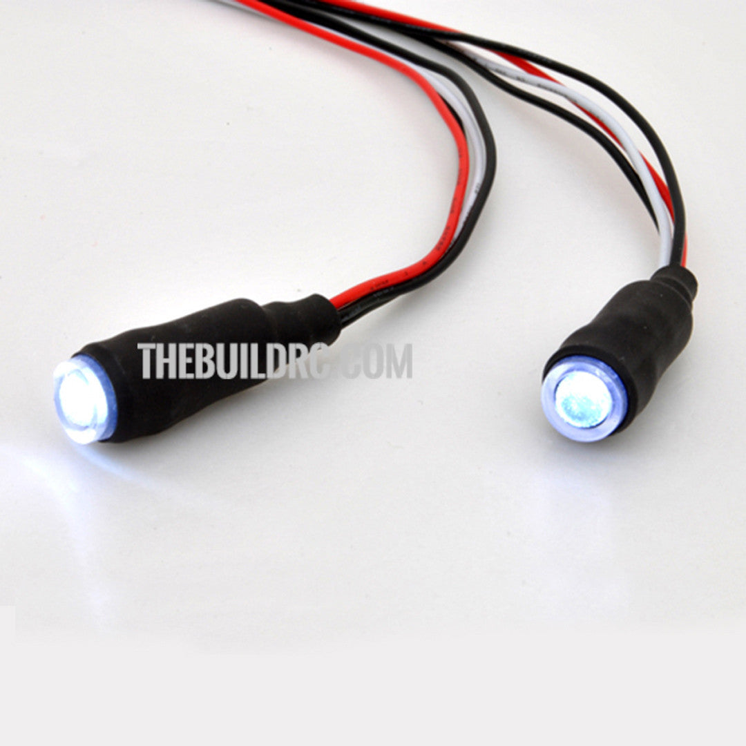 1/10 RC Car LED Angel Eyes Headlight Bulb 5mm - Yellow