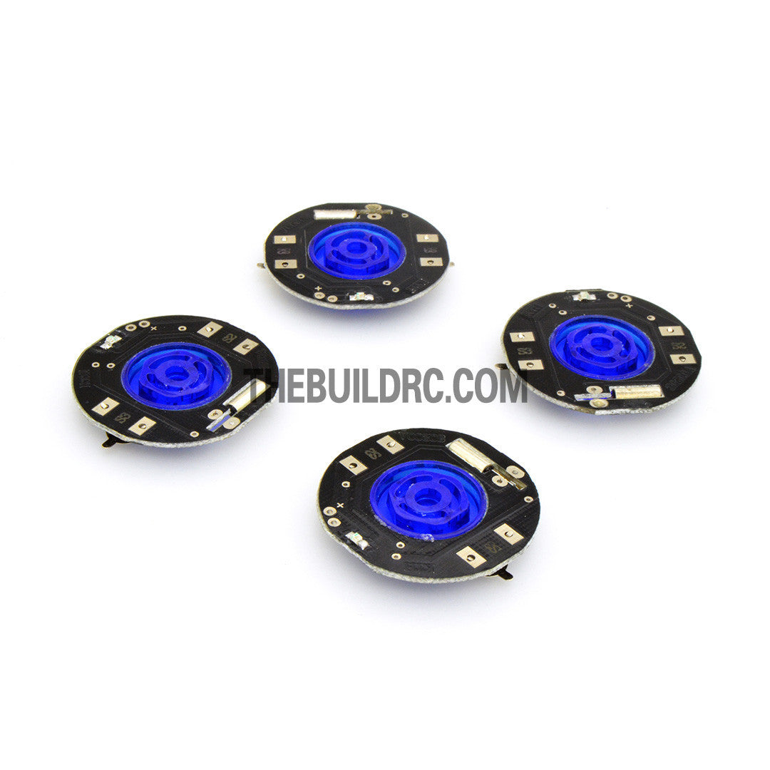RC Car Dynamic Wheel LED with Plastic Hub Light for Drift Car (4pcs) - Blue