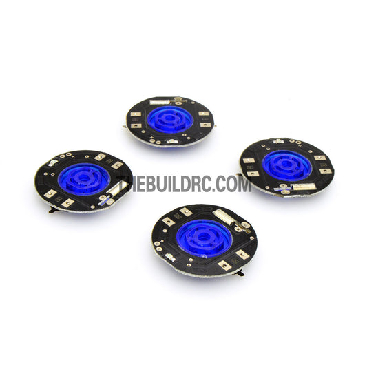 RC Car Dynamic Wheel LED with Plastic Hub Light for Drift Car (4pcs) - Blue