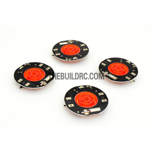 RC Car Dynamic Wheel LED with Plastic Hub Light for Drift Car (4pcs) - Green