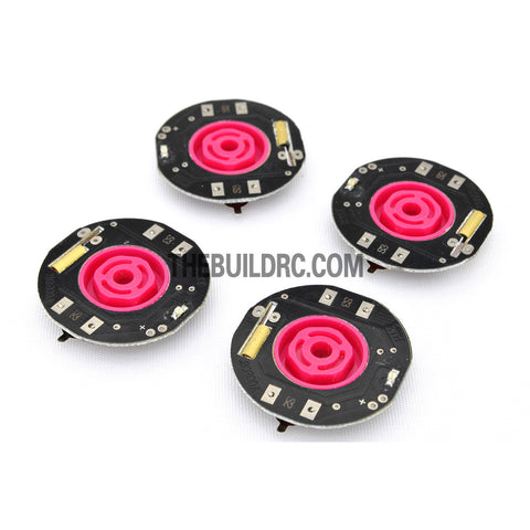 RC Car Dynamic Wheel LED with Plastic Hub Light for Drift Car (4pcs) - Purple