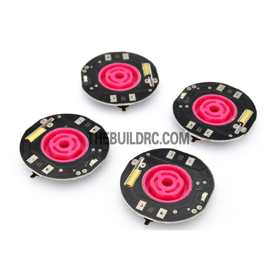 RC Car Dynamic Wheel LED with Plastic Hub Light for Drift Car (4pcs) - Purple