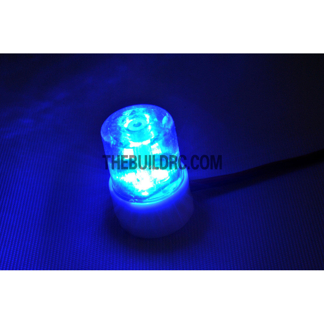 RC Police Petrol Car 360 Degree Rotation LED Light (Cylinder) - Blue