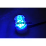 RC Police Petrol Car 360 Degree Rotation LED Light (Cylinder) - Blue