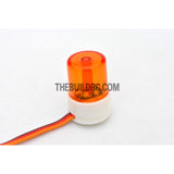 RC Police Petrol Car 360 Degree Rotation LED Light (Cylinder) - Orange