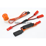 RC Police Petrol Car 360 Degree Rotation LED Light (Cylinder) - Orange