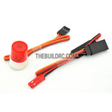 RC Police Petrol Car 360 Degree Rotation LED Light (Cylinder) - Red