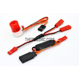 RC Police Petrol Car 360 Degree Rotation LED Light (Cylinder) - Red